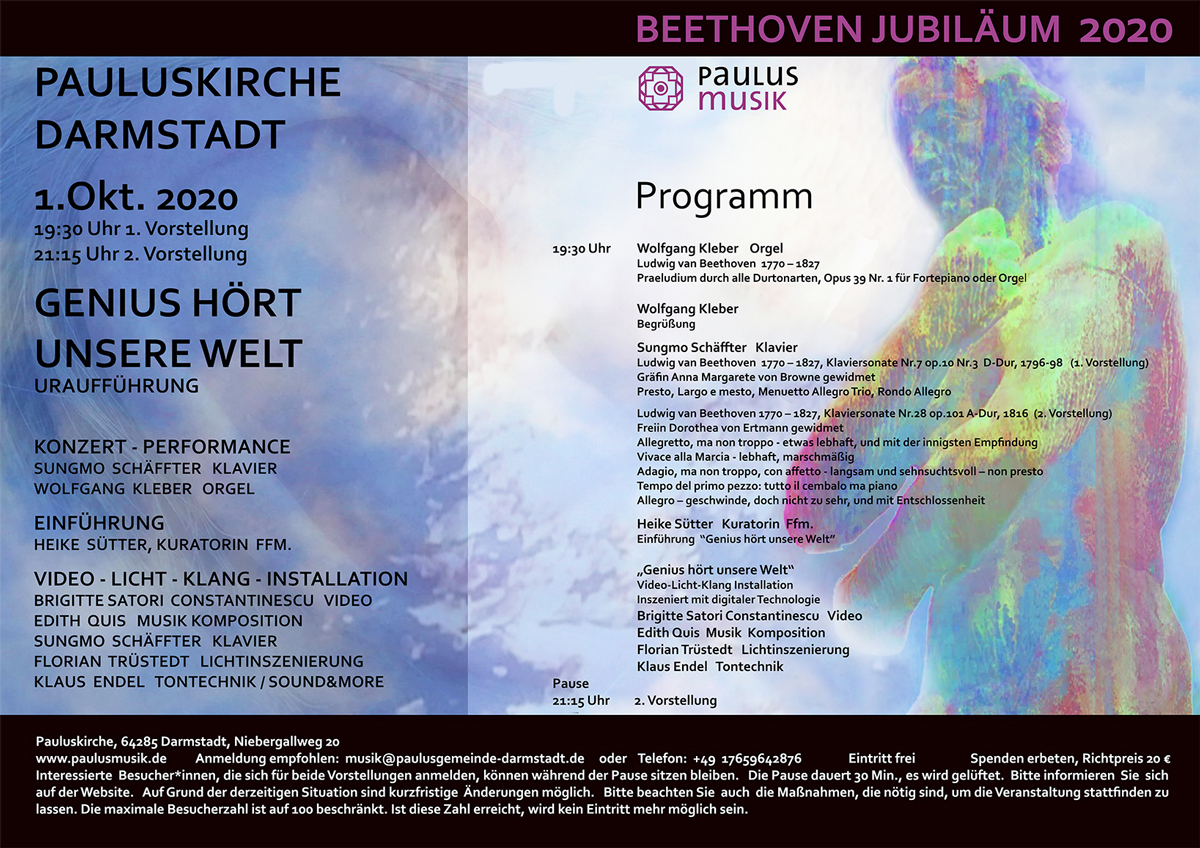 “Genius hört unsere Welt” Konzert – Performance